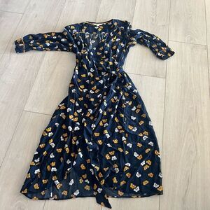 Boden Navy Floral Dress 4P